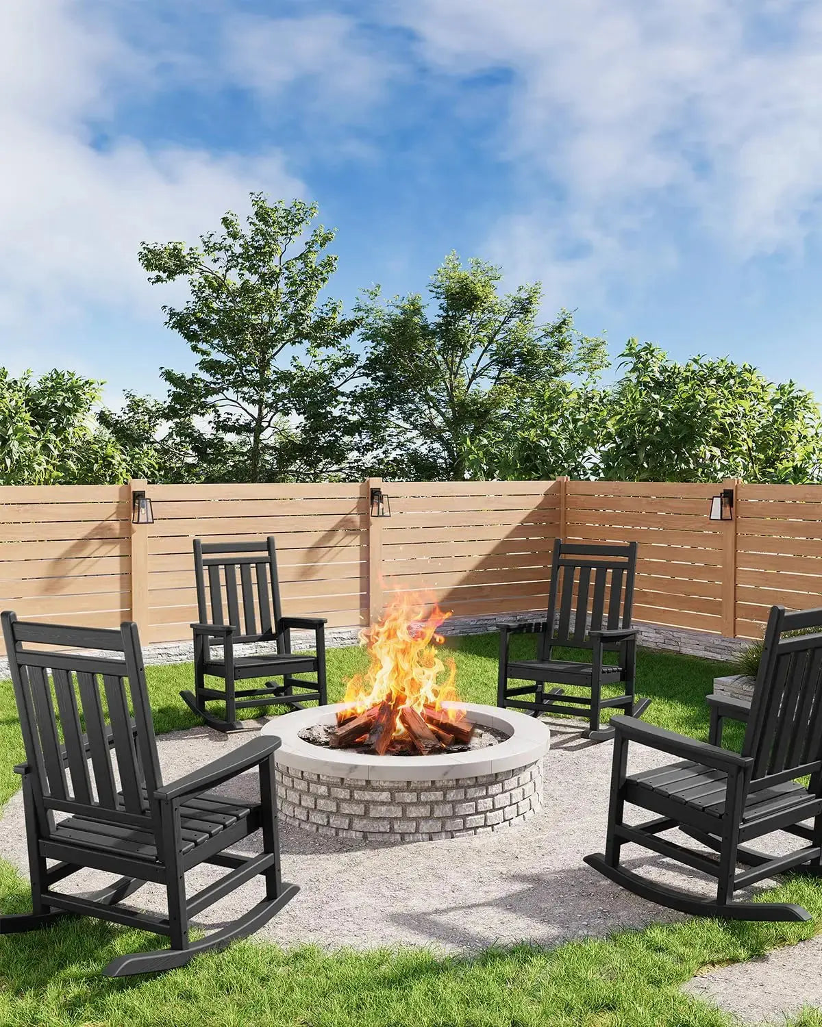 Harbor Rocking Chair – All-Weather HDPE Patio Rocker for Porch and Deck CoolNest