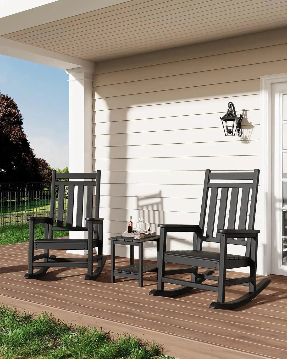 Harbor Rocking Chair – All-Weather HDPE Patio Rocker for Porch and Deck CoolNest