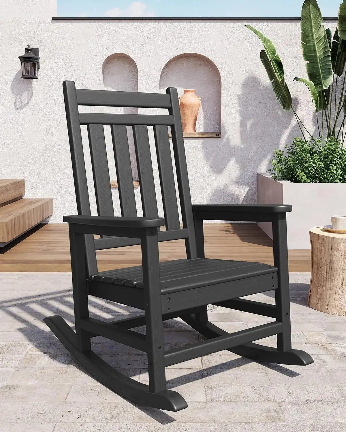 Harbor Rocking Chair – All-Weather HDPE Patio Rocker for Porch and Deck CoolNest