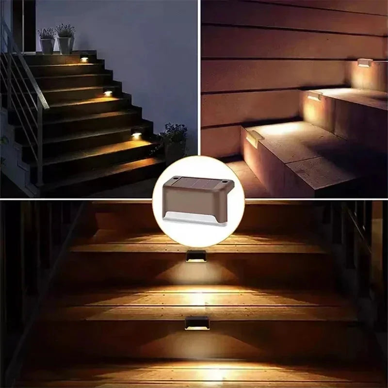 Solar LED Outdoor Step Lights – Waterproof Stair & Deck Lighting CoolNest