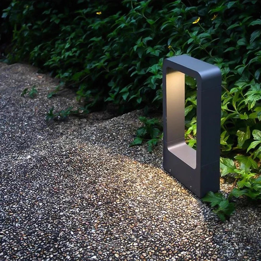 Modern Outdoor LED Bollard Light – Waterproof Aluminum Garden Path Light CoolNest